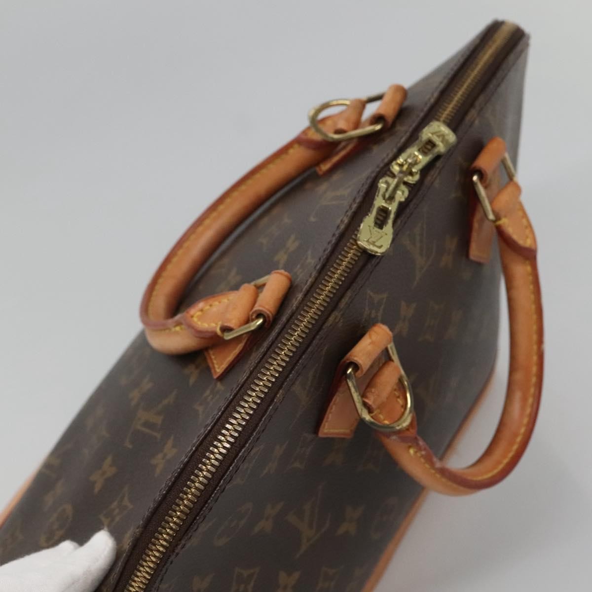 Louis Vuitton Alma Handbag Monogram Canvas, BROWN, CANVAS, Handbag