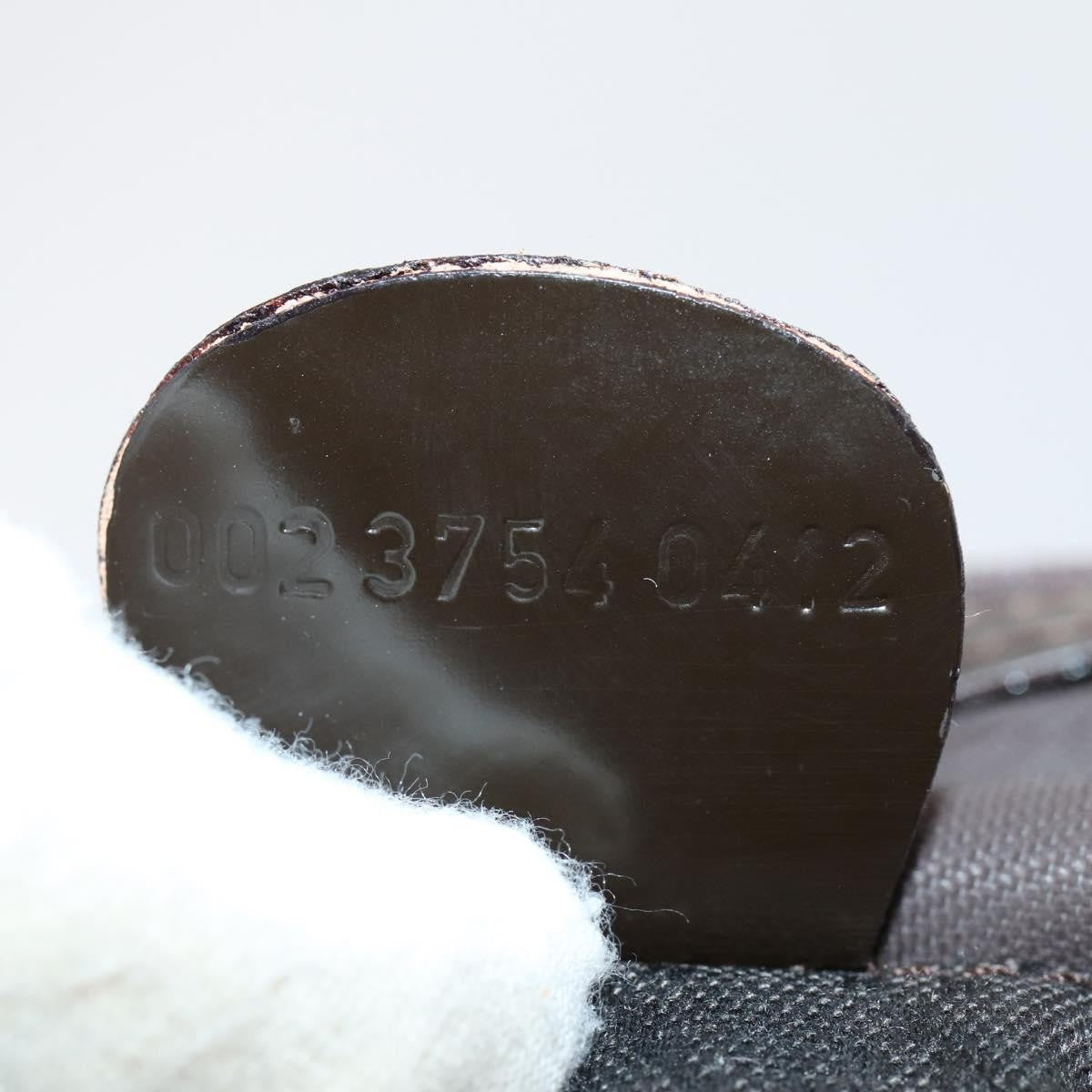 Gucci Vintage Bamboo Handle Tote Nylon, BROWN, NYLON, Tote bag