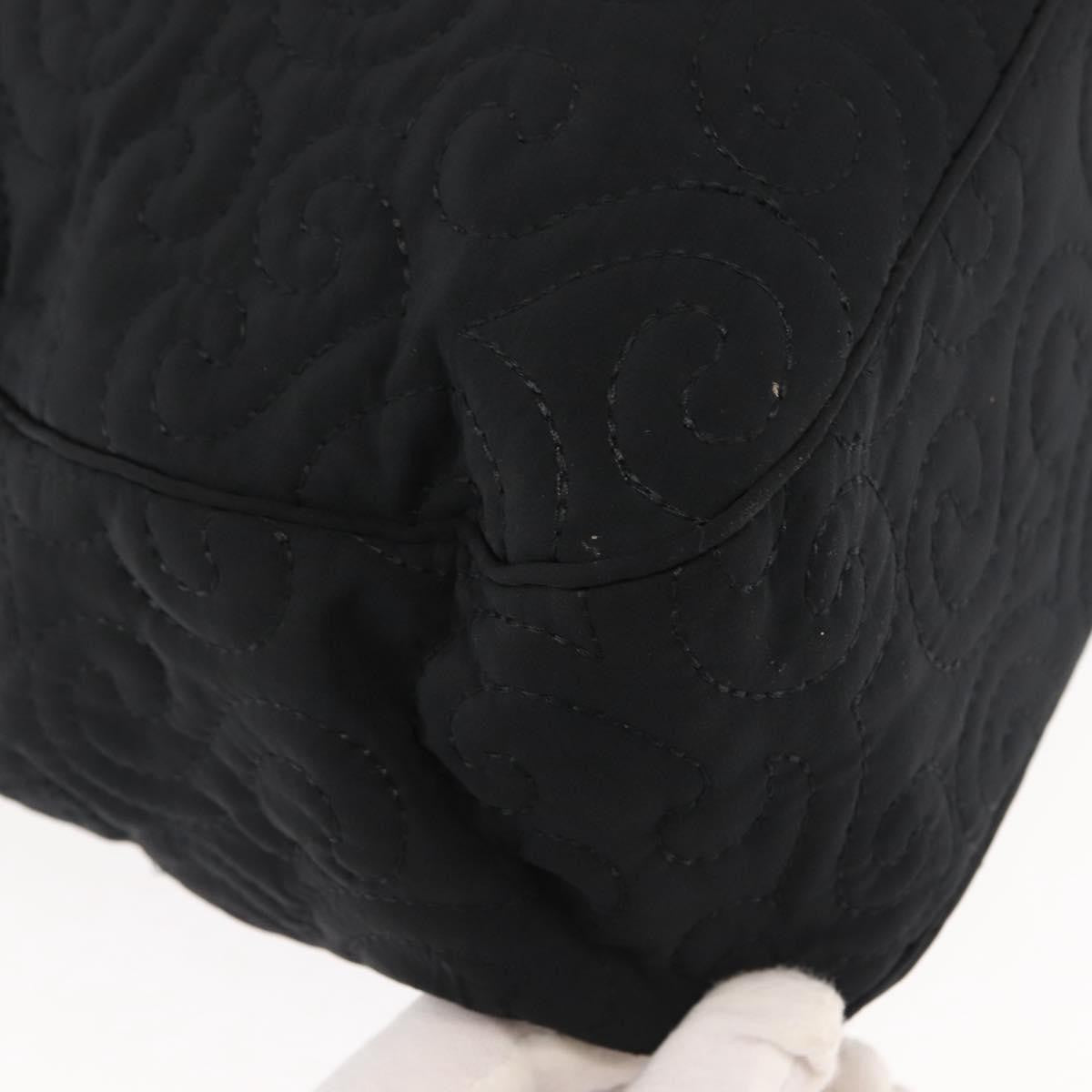 Saint Laurent Vintage Shoulder Bag Nylon, BLACK, NYLON, Tote bag