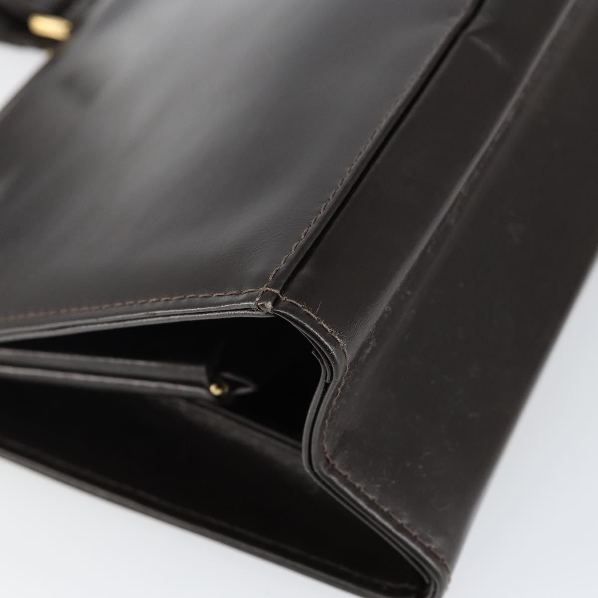 Fendi Vintage Top Handle Bag Leather, BROWN, LEATHER, Handbag