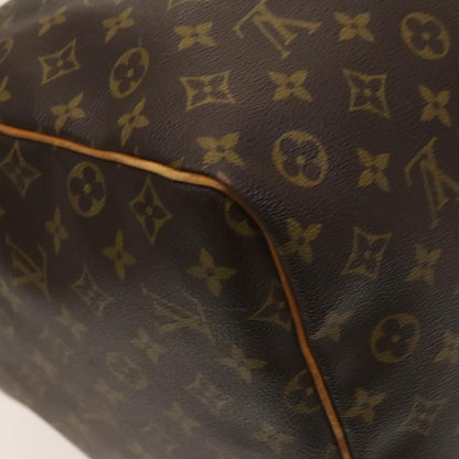 Louis Vuitton Keepall Bag Monogram Canvas, BROWN, CANVAS, Travel bag