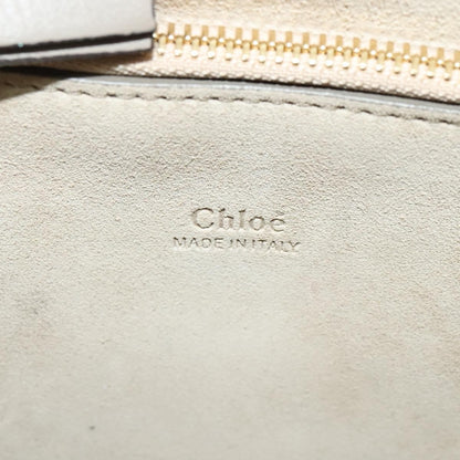 Chloe Faye Shoulder Bag Leather and Suede, GRAY, SUEDE, Shoulder bag