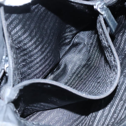 Prada Flat Messenger Bag Tessuto, BLACK, NYLON, Shoulder bag