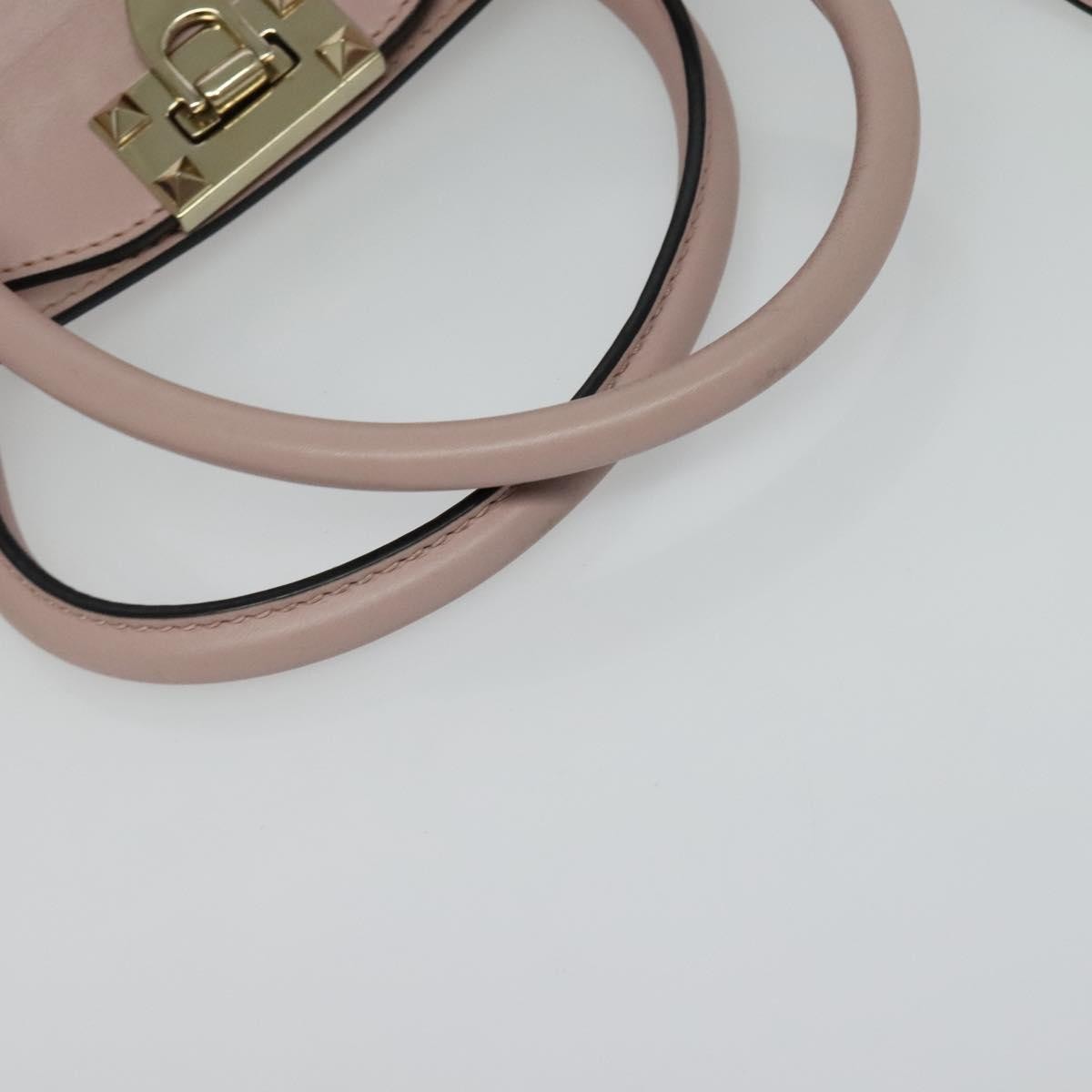 Valentino Garavani Rockstud Tote Rigid Leather, PINK, LEATHER, Tote bag