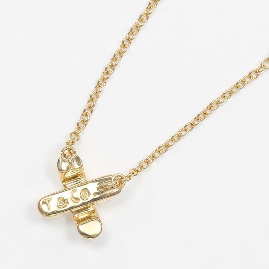 Tiffany & Co. Cross.Pendant Necklace 18K Yellow Gold, GOLD, YELLOW_GOLD, Necklace