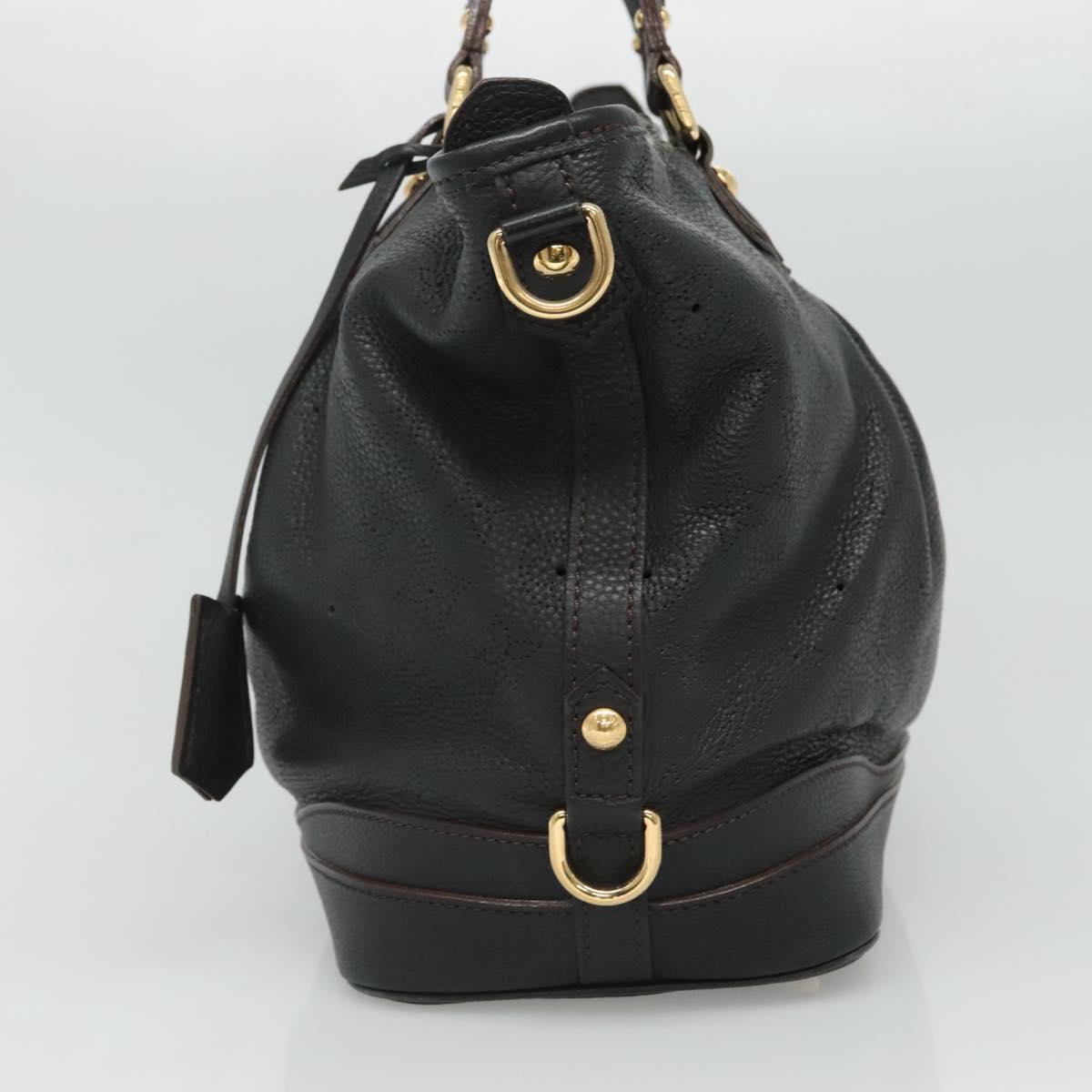 Louis Vuitton Stellar Handbag Mahina Leather, BLACK, LEATHER, Handbag