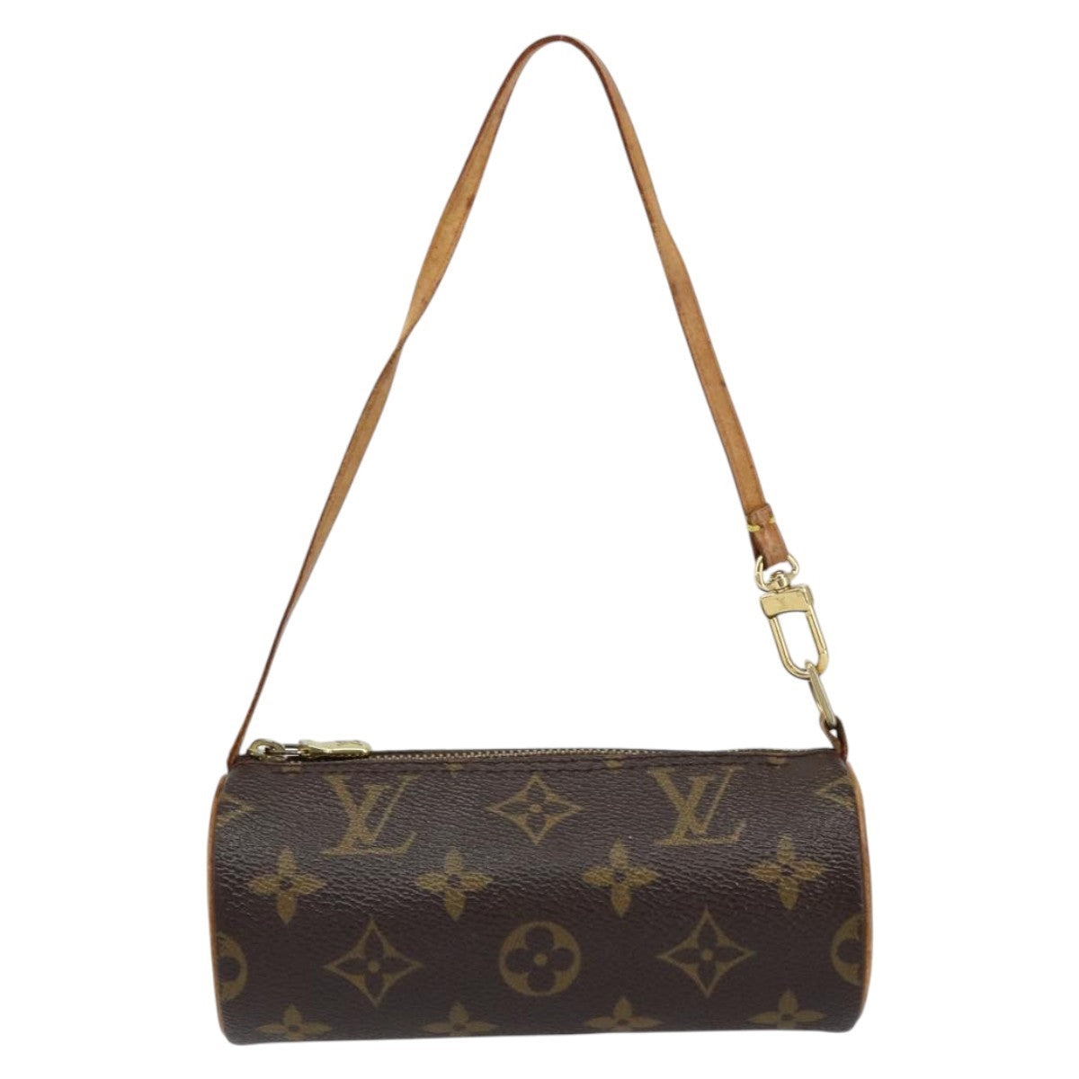 Louis Vuitton Papillon Pochette Monogram Canvas, BROWN, CANVAS, Clutche & pouche
