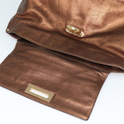 Salvatore Ferragamo Sofia Satchel Leather, BROWN, LEATHER, Handbag