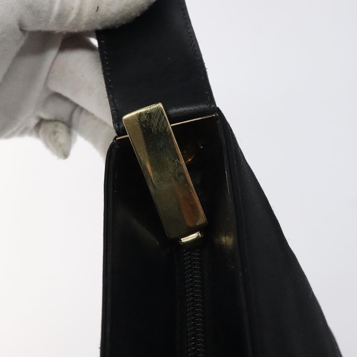 Salvatore Ferragamo Shoulder Bag Canvas, BLACK, CANVAS, Shoulder bag