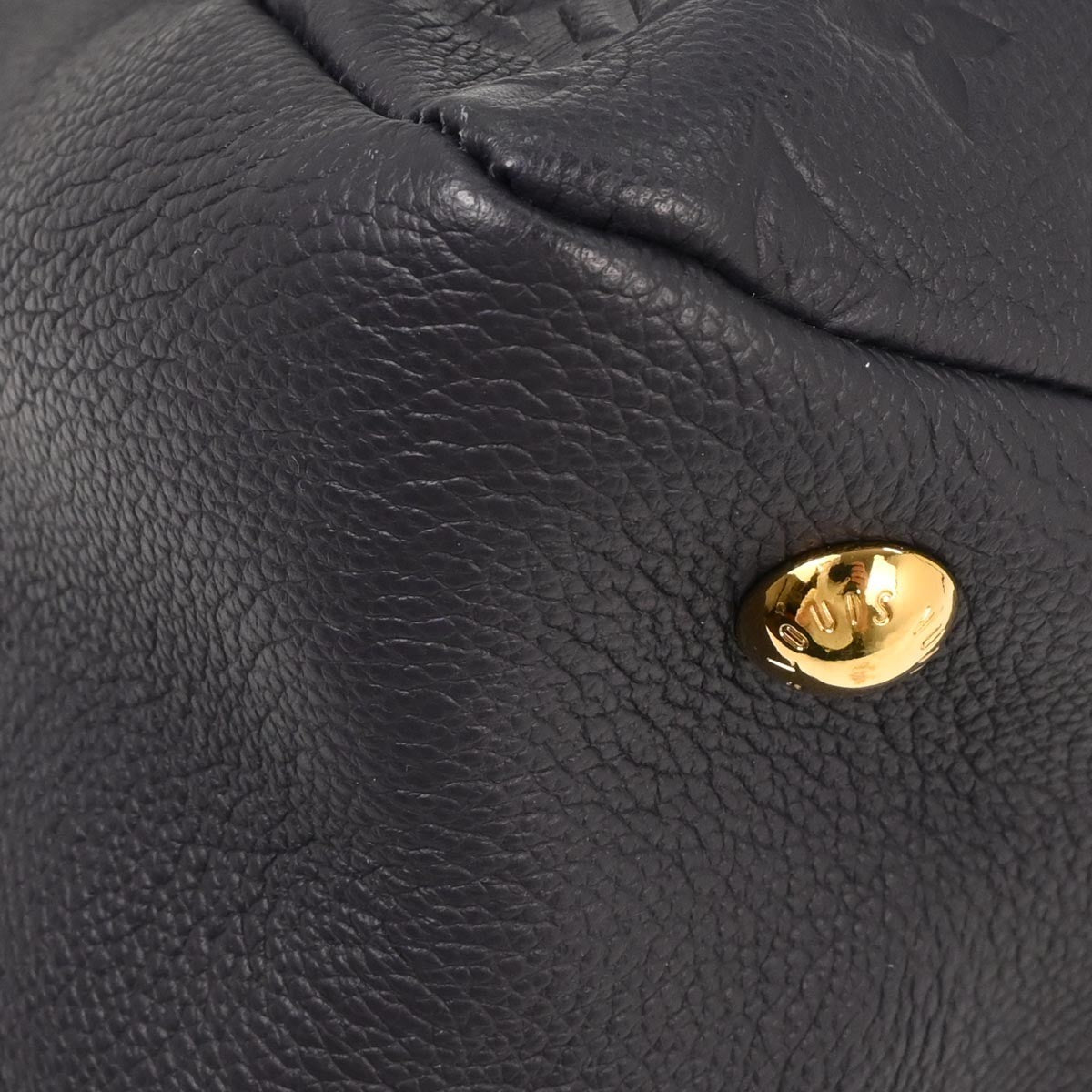 Louis Vuitton Ponthieu Handbag Monogram Empreinte Leather, NAVY, LEATHER, Handbag