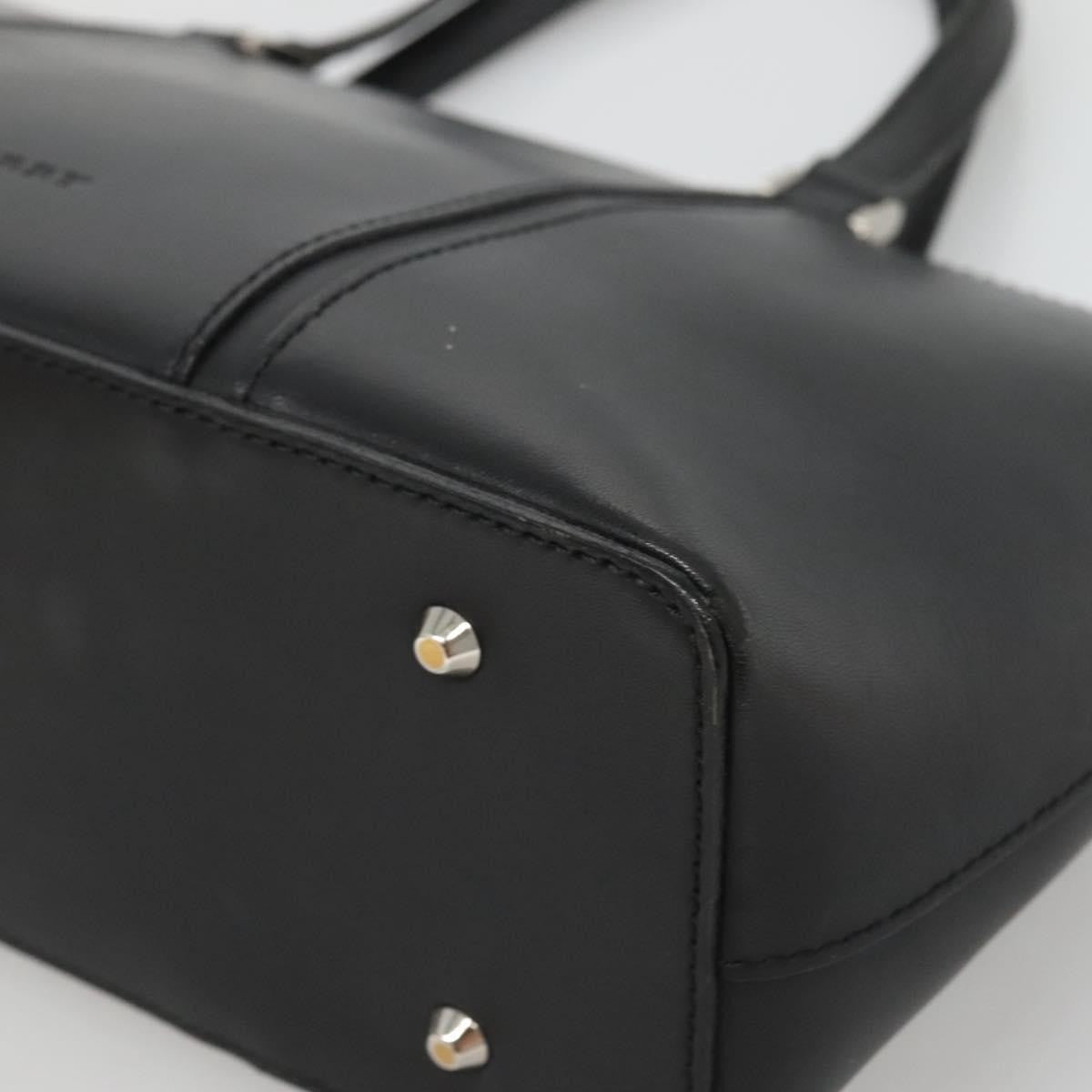 Burberry Vintage Handbag Leather, BLACK, LEATHER, Handbag