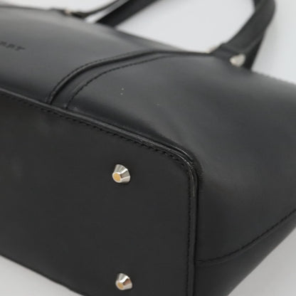 Burberry Vintage Handbag Leather, BLACK, LEATHER, Handbag