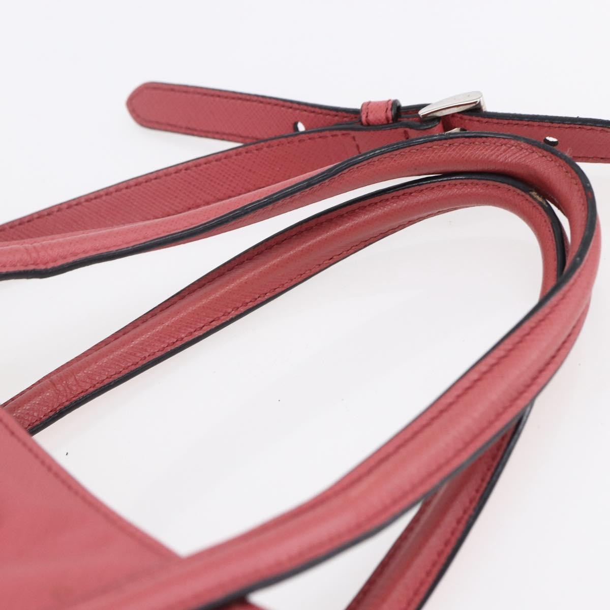 Prada Convertible Soft Shopping Tote Saffiano Leather, PINK, LEATHER, Tote bag