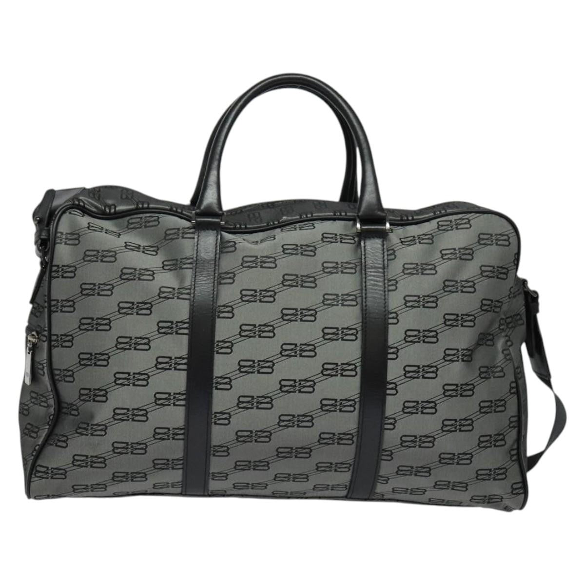 Balenciaga Vintage Boston Nylon, GRAY, NYLON, Travel bag