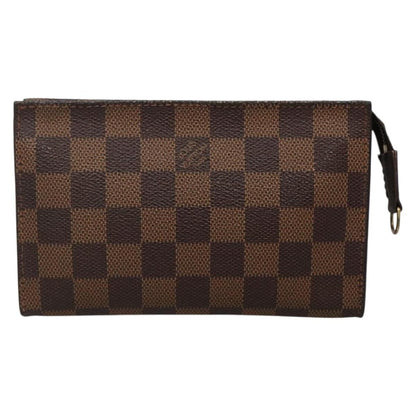 Louis Vuitton Marais Bucket Zip Pouch Damier, BROWN, CANVAS, Clutche & pouche