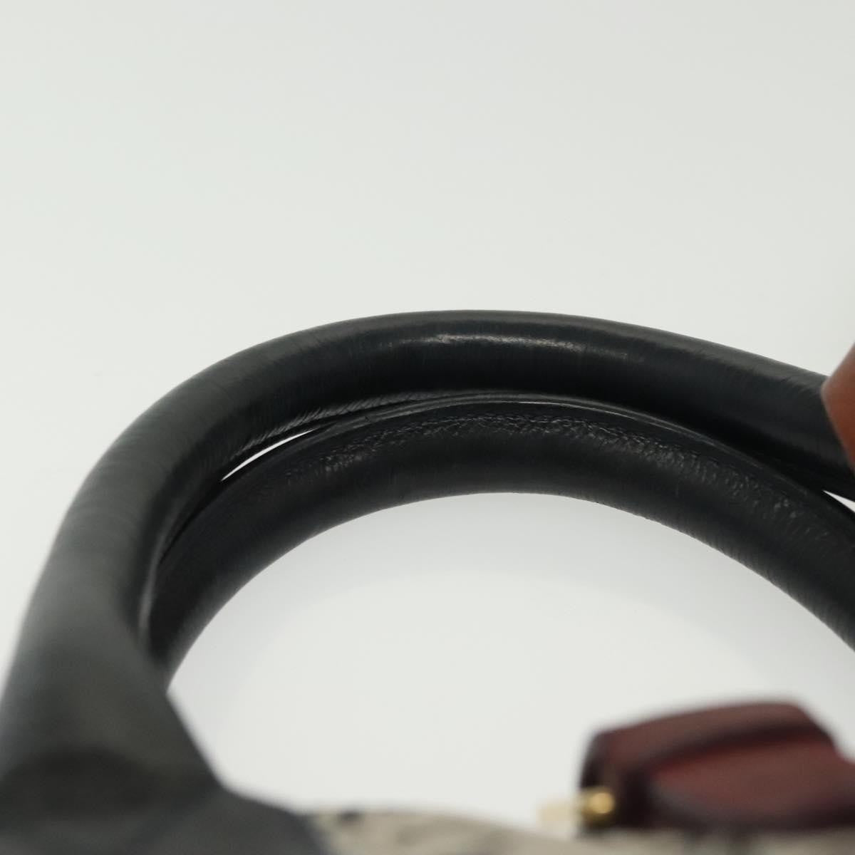 Celine Vintage Macadam Handbag Macadam, NAVY, CANVAS, Handbag