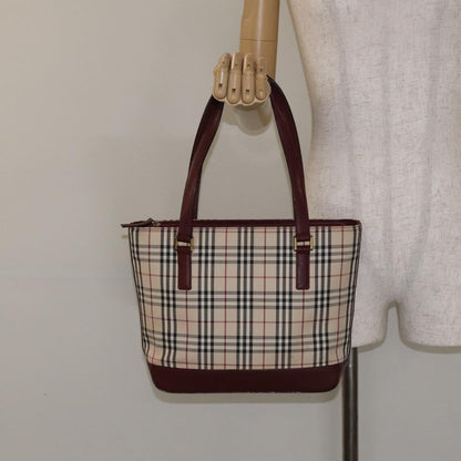 Burberry Nova Check Tote canvas check pattern, BEIGE, CANVAS, Tote bag