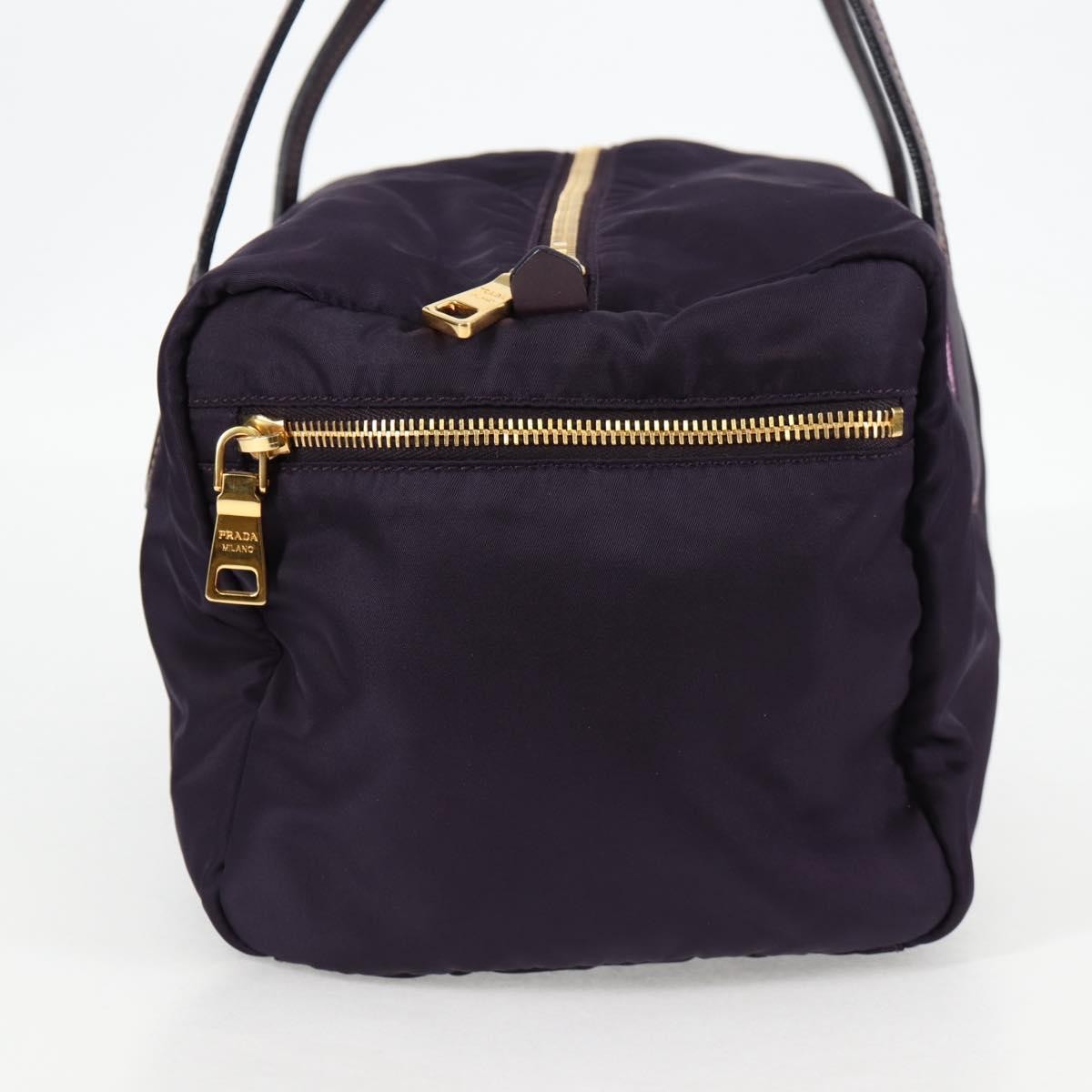 Prada Vintage Boston Bag Nylon, PURPLE, NYLON, Bag