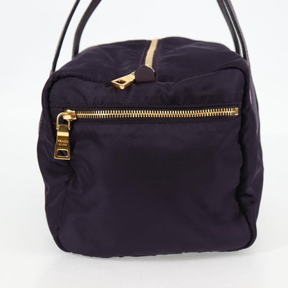 Prada Vintage Boston Bag Nylon, PURPLE, NYLON, Bag