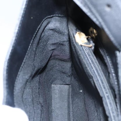 Salvatore Ferragamo Gancini Shoulder Bag Leather, BLACK, LEATHER, Shoulder bag