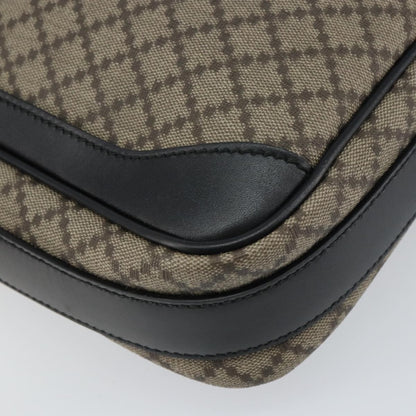 Gucci Snap Messenger Bag Diamante Coated Canvas, BEIGE, PVC, Shoulder bag