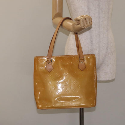 Louis Vuitton Houston Handbag Monogram Vernis, BEIGE, PATENT_LEATHER, Handbag