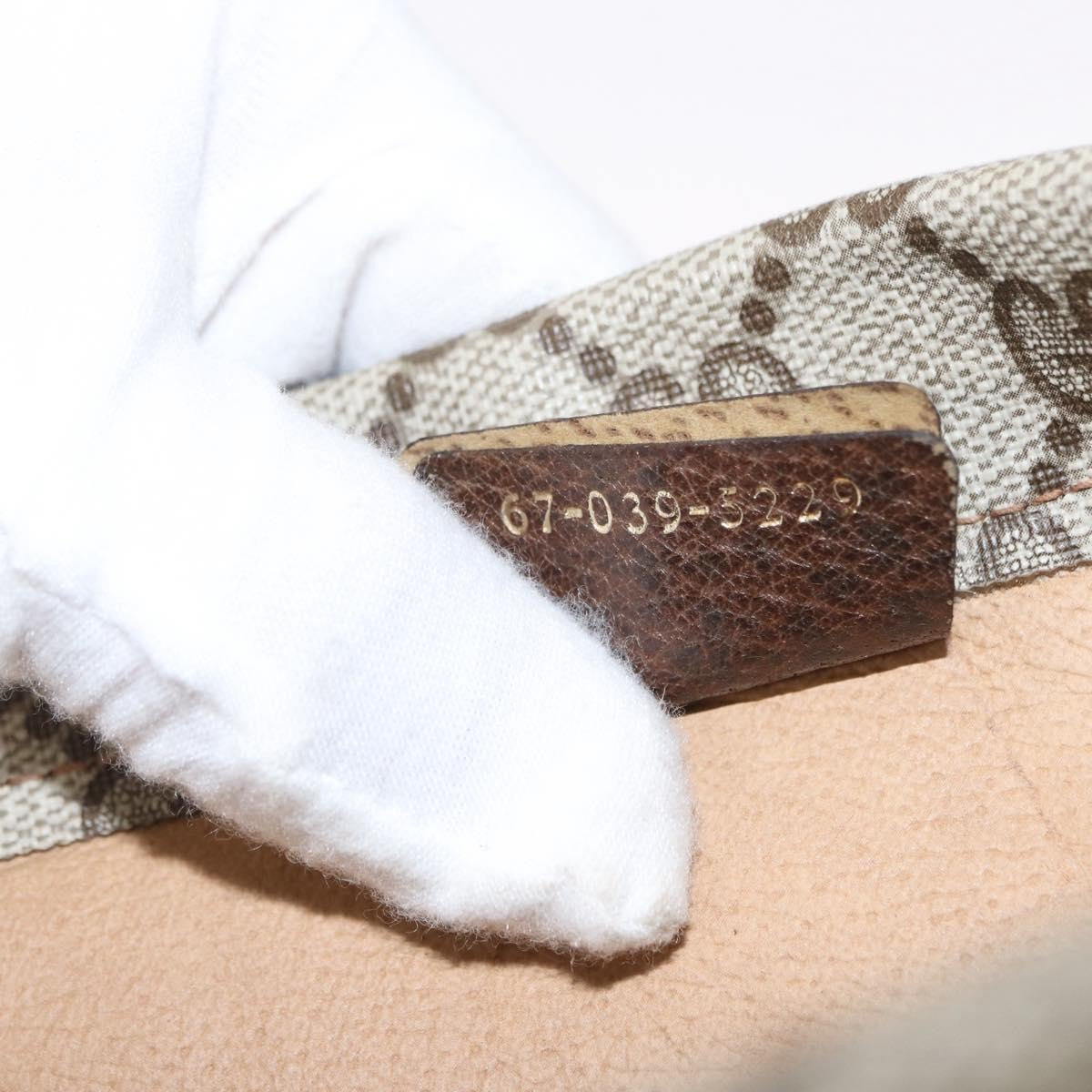 Gucci GG Supreme Clutch bag PVC, BEIGE, PVC, Clutche & pouche