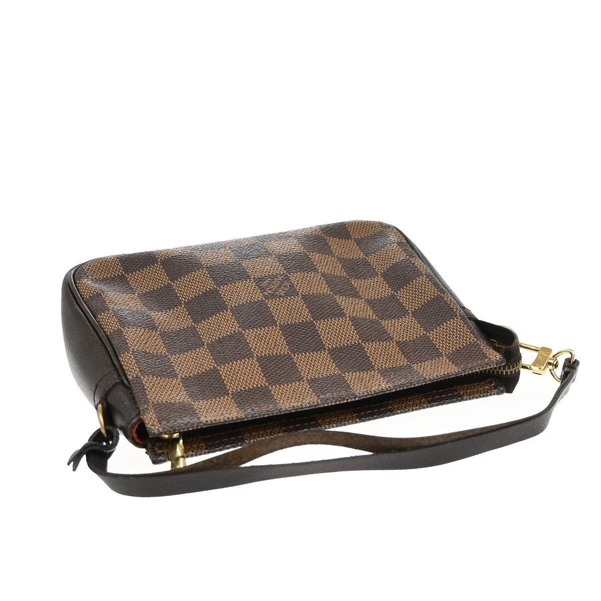 Louis Vuitton Trousse Make Up Bag Damier, BROWN, CANVAS, Toiletry Case