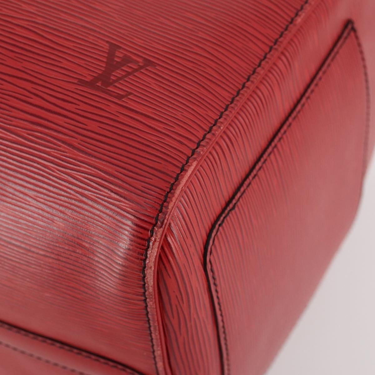 Louis Vuitton Keepall Bag Epi Leather, RED, LEATHER, Travel bag