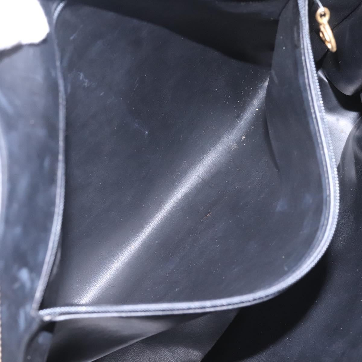 Chanel Vintage CC Dome Bag Leather, BLACK, LEATHER, Tote bag