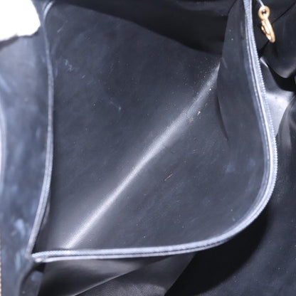 Chanel Vintage CC Dome Bag Leather, BLACK, LEATHER, Tote bag