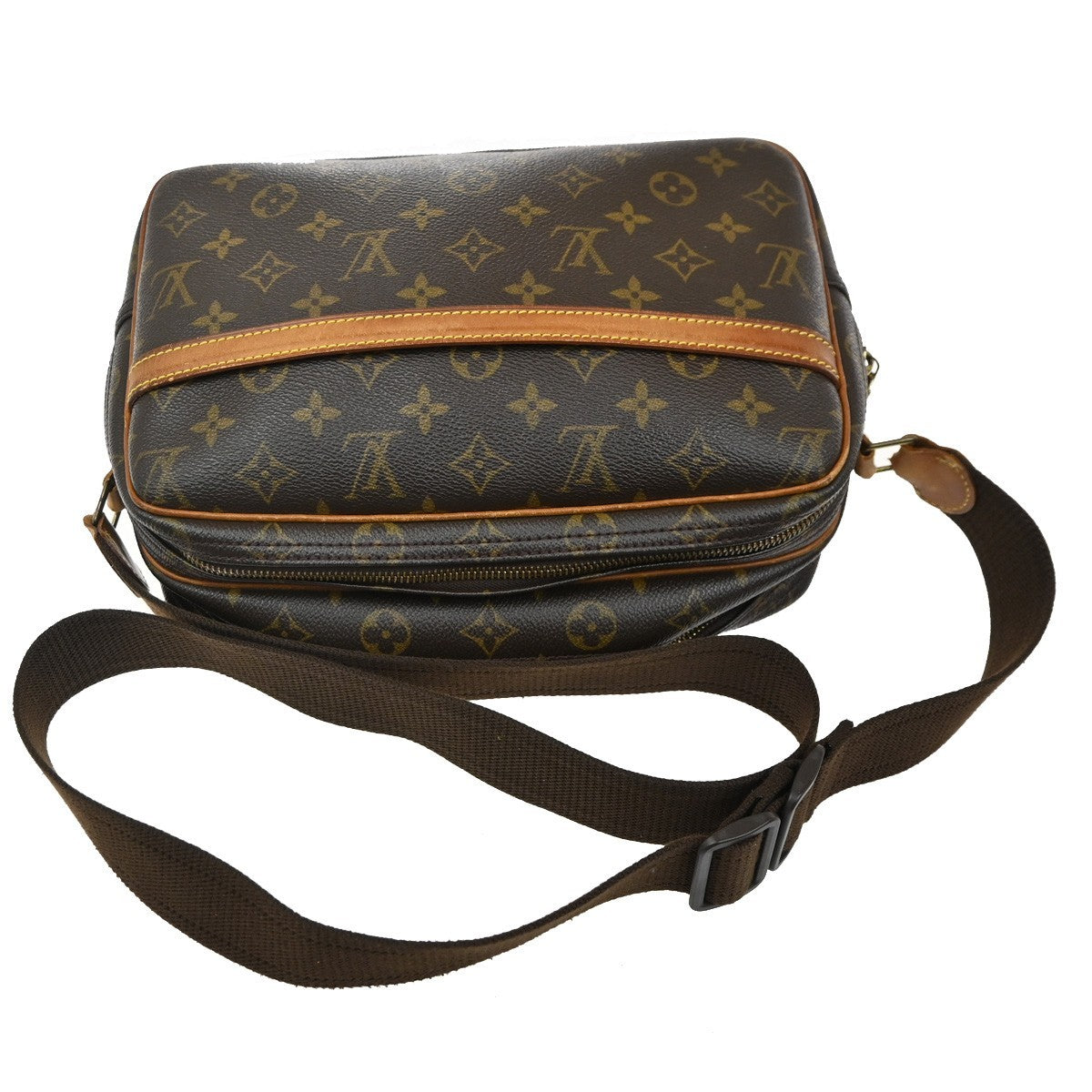 Louis Vuitton Reporter Bag Monogram Canvas, BROWN, CANVAS, Shoulder bag