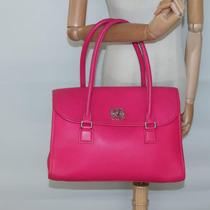 Loewe Alamo Handbag Leather, PINK, LEATHER, Handbag