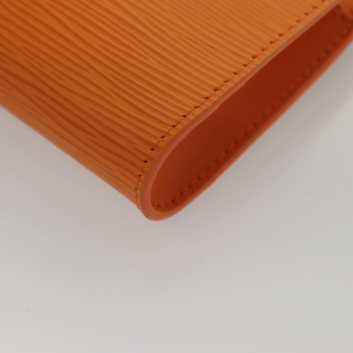 Louis Vuitton Pochette Accessoires Epi Leather, ORANGE, LEATHER, Clutche & pouche