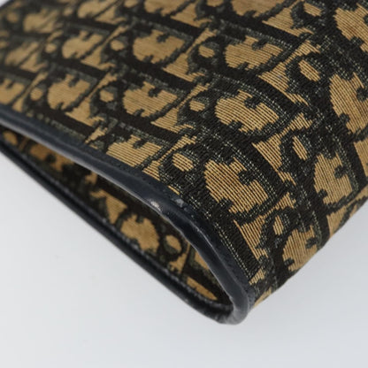 Christian Dior Vintage Trotter Shoulder Bag Canvas, NAVY, CANVAS, Shoulder bag