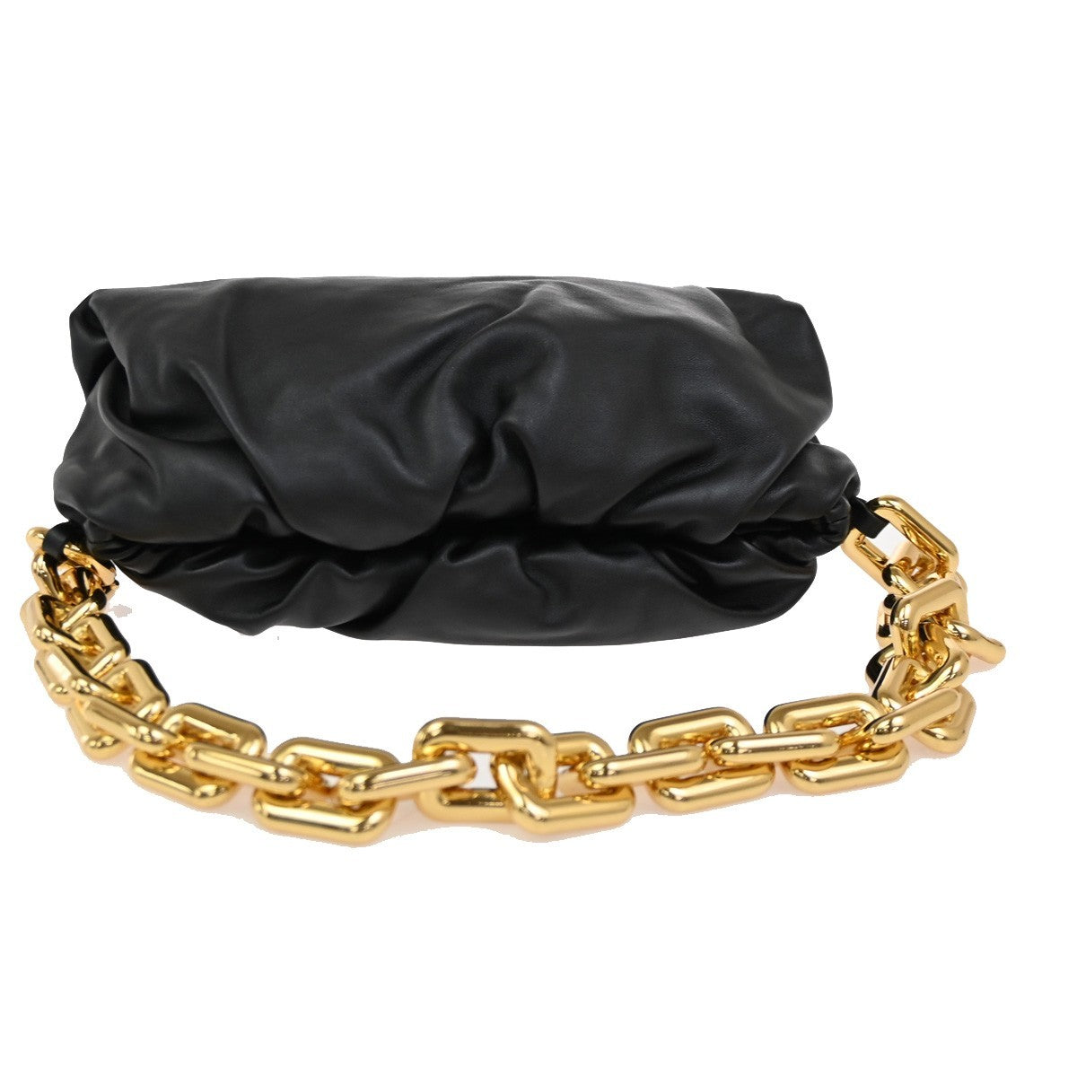Bottega Veneta The Chain Pouch Leather, BLACK, LEATHER, Shoulder bag