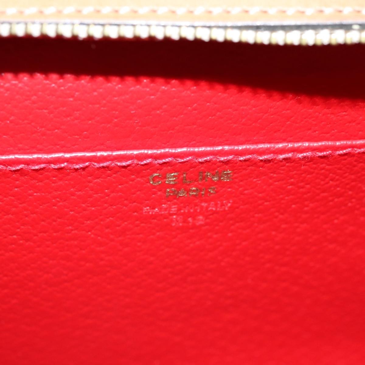 Celine Handbag Leather, BEIGE, LEATHER, Handbag