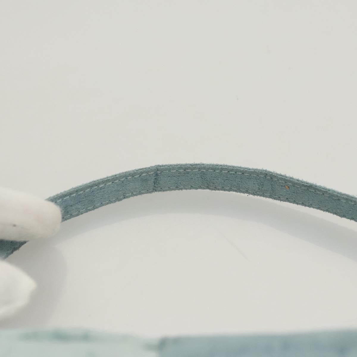 Salvatore Ferragamo Vintage Gancini Pochette Nylon, BLUE, NYLON, Clutche & pouche