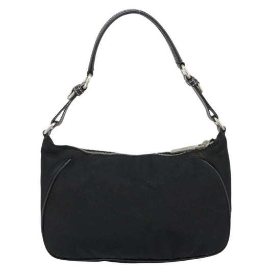 Prada Vintage Shoulder Bag Tessuto, BLACK, NYLON, Shoulder bag