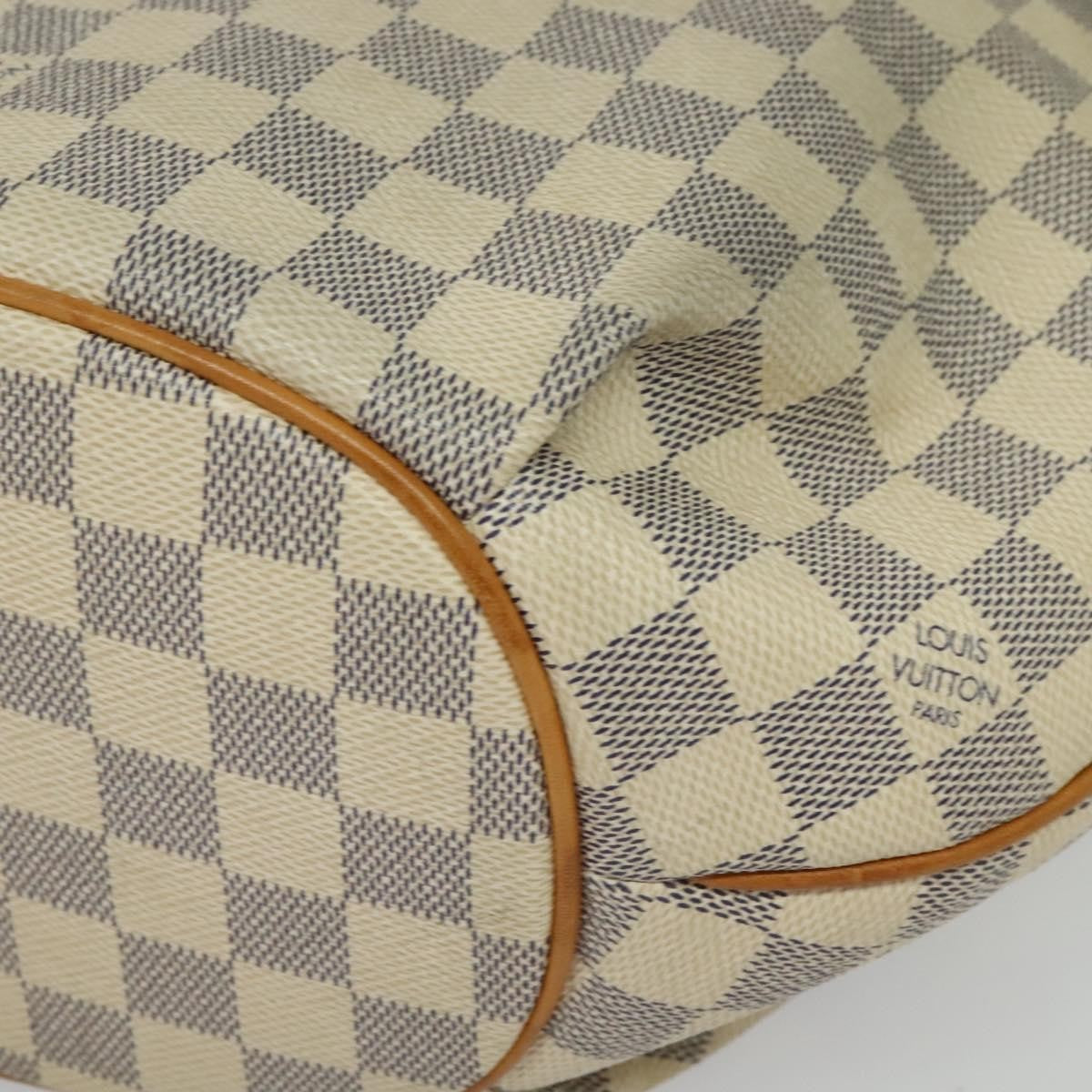 Louis Vuitton Riviera Handbag Damier, WHITE, CANVAS, Tote bag