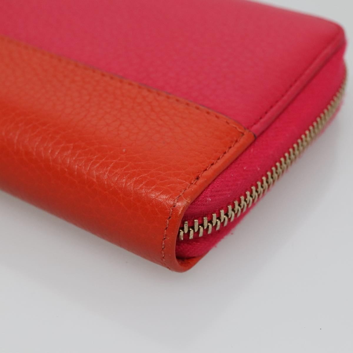 Gucci Bamboo Tassel Zip Wallet Leather, PINK, LEATHER, Wallets