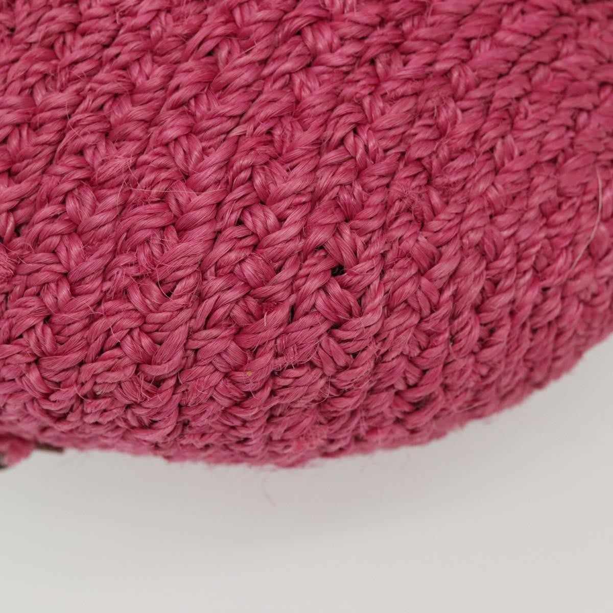 Balenciaga Panier Basket Tote Woven Raffia, PINK, WOOD, Tote bag