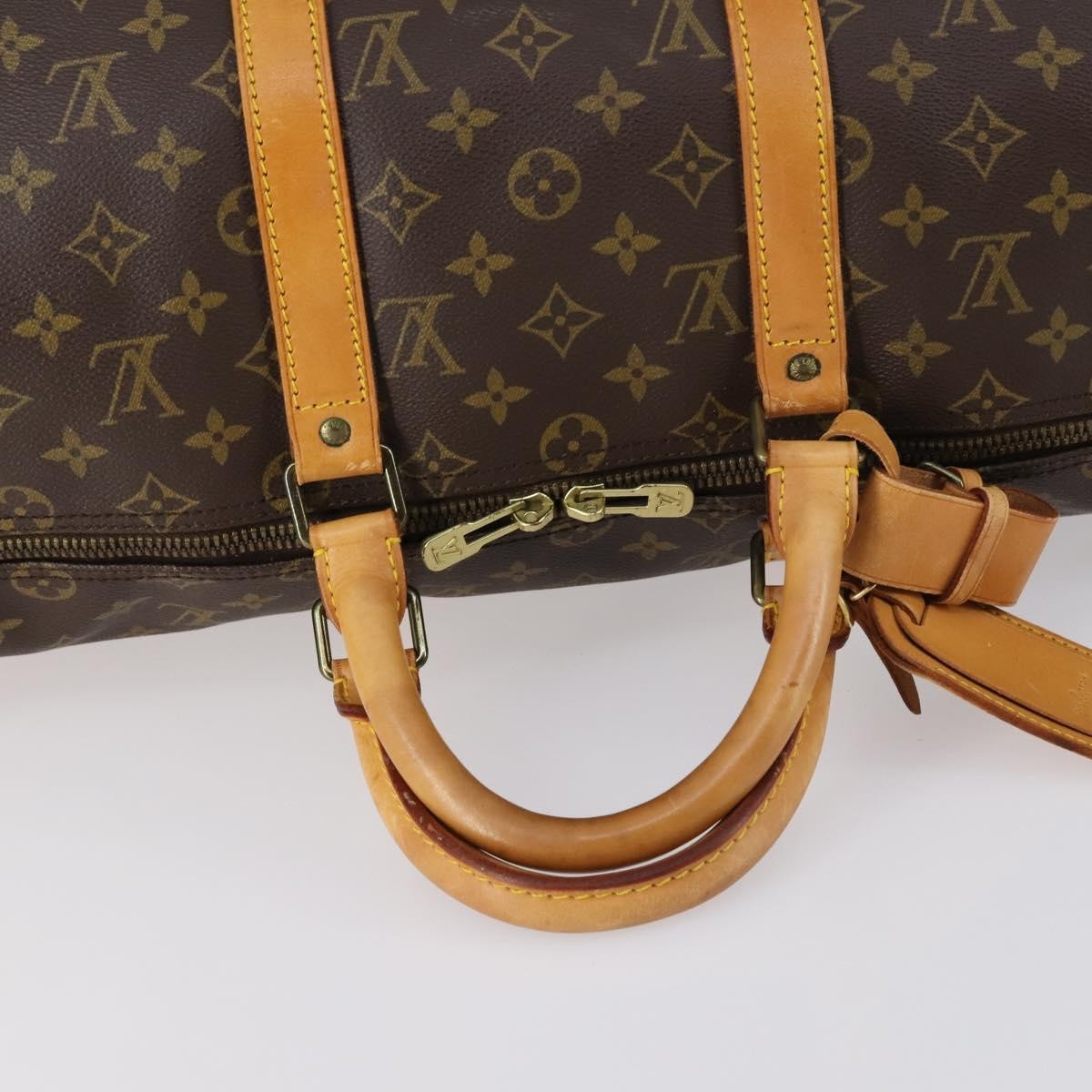 Louis Vuitton Keepall Bag Monogram Canvas, BROWN, CANVAS, Travel bag