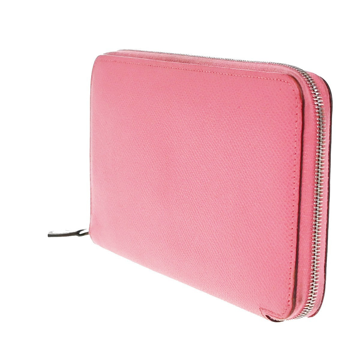Hermes Azap Zip Around Wallet Silk'in Epsom, PINK, CALFSKIN, Wallets