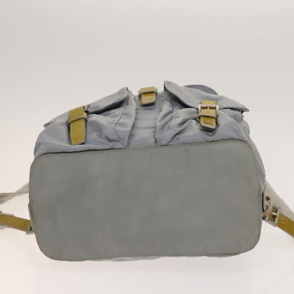 Prada Double Front Pocket Backpack Tessuto, BLUE, NYLON, Backpack