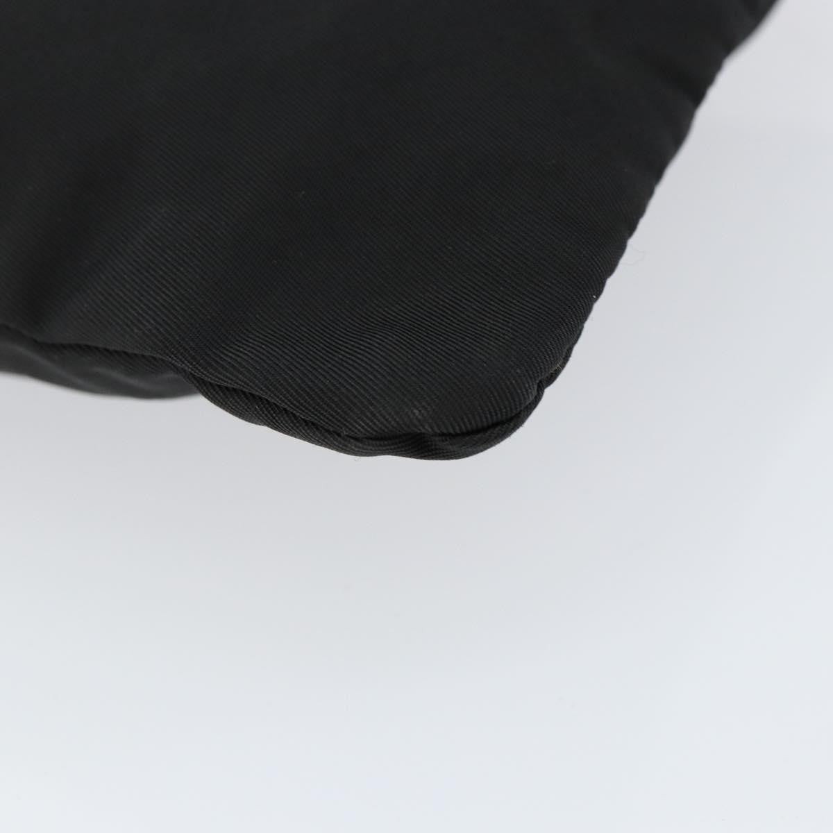 Prada Flat Messenger Bag Tessuto, BLACK, NYLON, Shoulder bag