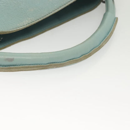 Bottega Veneta Front Zip Hobo Leather, BLUE, LEATHER, Handbag