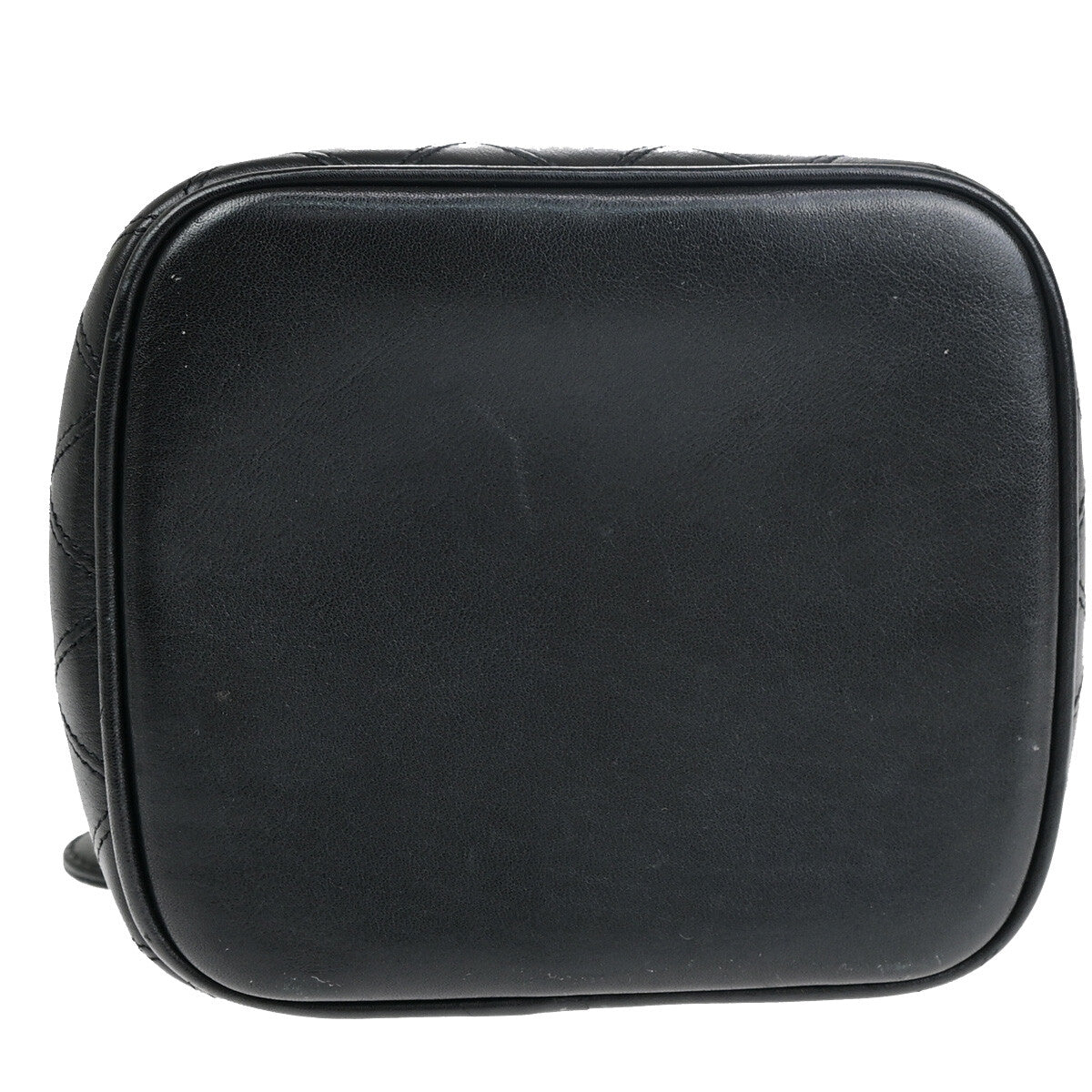 Chanel Vanity pouch Leather, BLACK, LEATHER, Toiletry Case