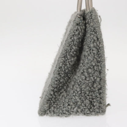Salvatore Ferragamo Gancini handbag Wool, GRAY, WOOL, Handbag