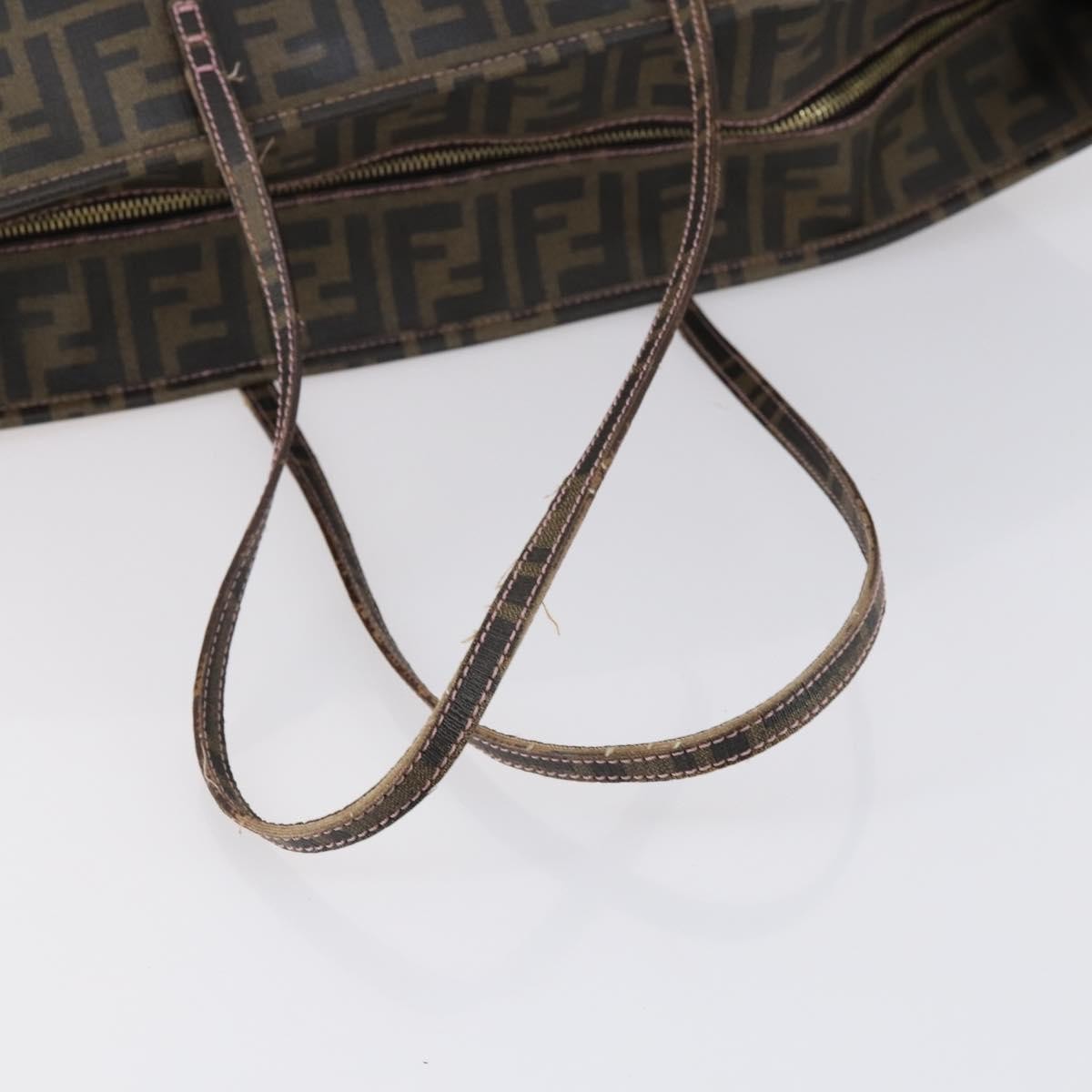 Fendi Roll Tote Zucca Canvas, BLACK, CANVAS, Tote bag